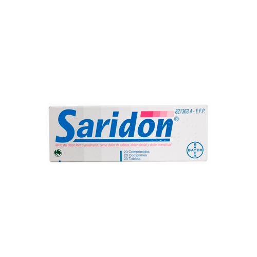 Saridon 250 mg/150 mg/50 mg comprimidos
