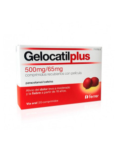 Gelocatil plus 500 mg/65 mg comprimidos recubiertos con pelicula