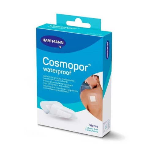 APOSITO ADHESIVO COSMOPOR WATERPROOF 5 UNIDADES 7,2 X 5 CM