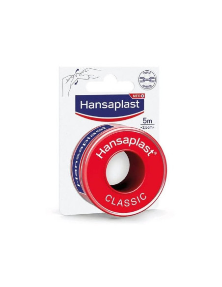 ESPARADRAPO HANSAPLAST CLASSIC 1 UNIDAD 5 M X 2,5 CM