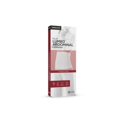 FAJA LUMBOABDOMINAL CERRADA FARMALASTIC 1 UNIDAD TALLA MEDIANA COLOR BLANCO