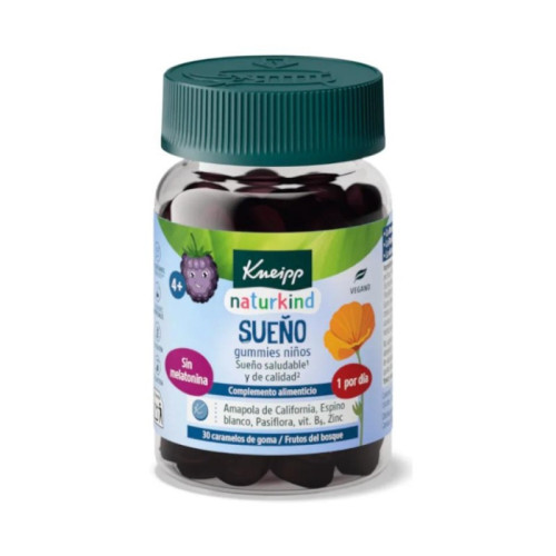 KNEIPP GUMMIES NIÑOS SUEÑO  30 CARAMELOS DE GOMA SABOR FRUTOS DEL BOSQUE