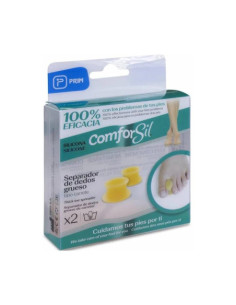 SEPARADORES DE DEDOS COMFORSIL SILICONA GRUESOS 2 UNIDADES TALLA S CC218S
