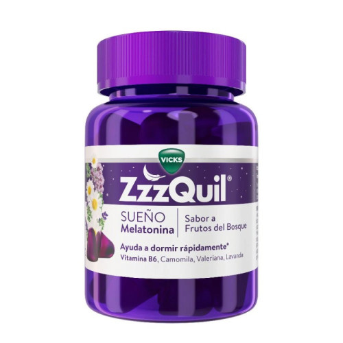 ZZZQUIL SUEÑO  60 GUMMIES SABOR FRUTOS DEL BOSQUE