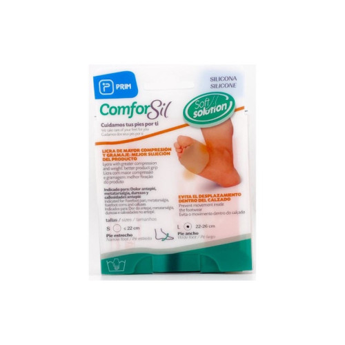 PROTECTOR TEJIDO ELASTICO CON SILICONA PARA JUANETES COMFORSIL 1 UNIDAD TALLA S CC264S