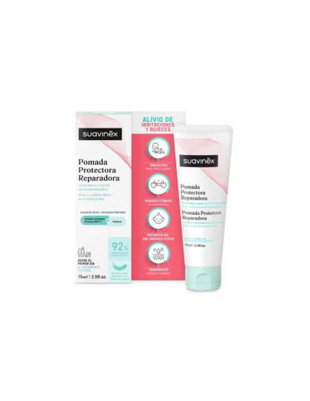 SUAVINEX POMADA PROTECTORA REPARADORA CALMANTE CON PANTENOL PARA ROZADURAS  1 TUBO 75 ML