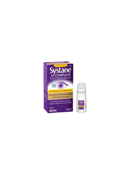 SYSTANE COMPLETE GOTAS OFTALMICAS LUBRICANTES SIN CONSERVANTES 1 FRASCO 10 ML