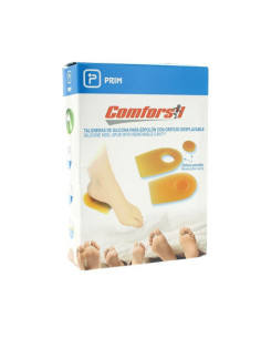 TALONERA ESPOLON ORIFICIO DESPLAZABLE COMFORSIL SILICONA 2 UNIDADES TALLA L CC215L