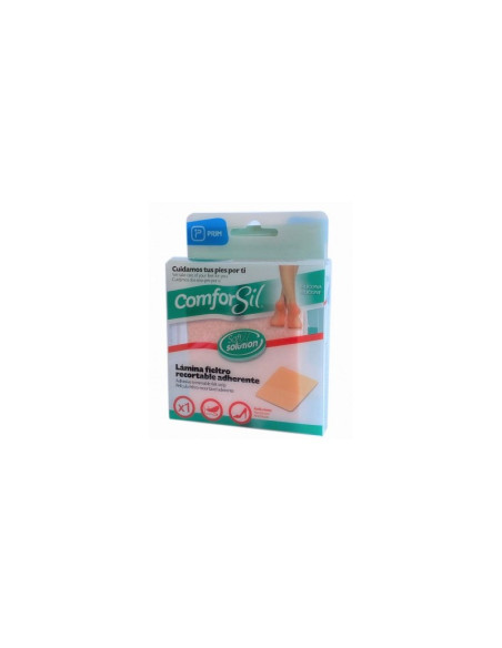 LAMINA  DE FIELTRO RECORTABLE PROTECTORA COMFORSIL ADHESIVA 22 CM X 7 CM 1 UNIDAD CC249