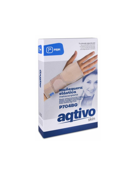 MUÑEQUERA METACARPIANA PRIM AQTIVO SKIN ELASTICA 1 UNIDAD TALLA L