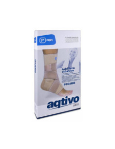 TOBILLERA ELASTICA PRIM AQTIVO SKIN CON ALMOHADILLAS MALEOLARES SILICONA Y VENDAJE EN 8 1 UNIDAD