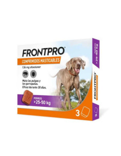 FRONTPRO 136 MG 3 COMPRIMIDOS MASTICABLES PARA PERROS DE 25-50 KG
