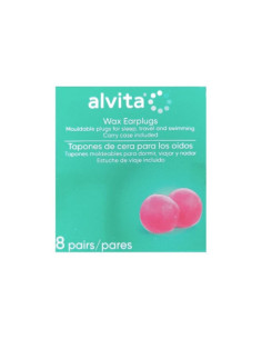 TAPONES OIDOS CERA ALVITA 8 PARES