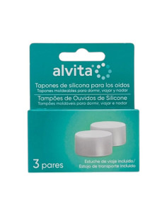 TAPONES OIDOS SILICONA ALVITA 3 PARES