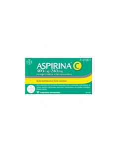 ASPIRINA C 400 MG/240 MG 10 COMPRIMIDOS EFERVESCENTES