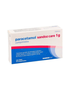 PARACETAMOL SANDOZ CARE EFG 1 G 10 COMPRIMIDOS