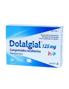 DOLALGIAL CLONIXINO LISINA 125 MG 20 COMPRIMIDOS RECUBIERTOS