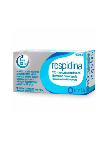 RESPIDINA 120 MG 14 COMPRIMIDOS LIBERACION PROLONGADA