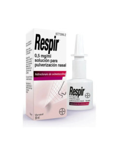 RESPIR 0,5 MG/ML SOLUCION PARA PULVERIZACION NASAL 1 FRASCO 20 ML + BOMBA PULVERIZADORA