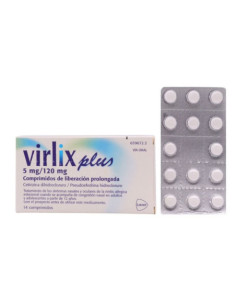 VIRLIX PLUS 5 MG/120 MG 14 COMPRIMIDOS LIBERACION PROLONGADA