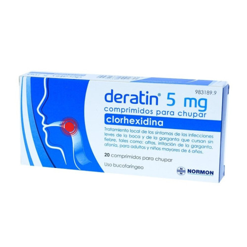 DERATIN 5 MG 20 COMPRIMIDOS PARA CHUPAR