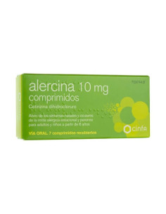ALERCINA 10 MG 7 COMPRIMIDOS RECUBIERTOS