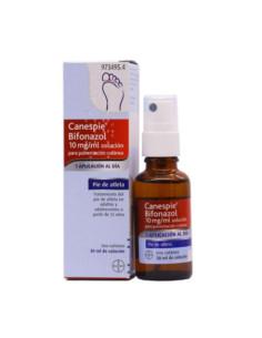 CANESPIE BIFONAZOL 10 MG/ML SOLUCION PARA PULVERIZACION CUTANEA 1 FRASCO 30 ML