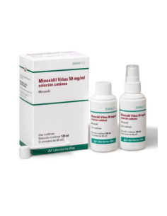 MINOXIDIL VIÑAS 50 MG/ML SOLUCION CUTANEA 2 FRASCOS 60 ML