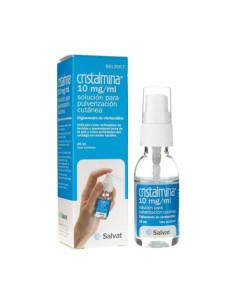 CRISTALMINA 10 MG/ML SOLUCION PARA PULVERIZACION CUTANEA 1 FRASCO 25 ML