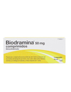 BIODRAMINA 50 MG 4 COMPRIMIDOS