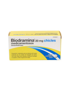 BIODRAMINA 20 MG 12 CHICLES MEDICAMENTOSOS