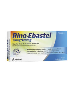 RINO-EBASTEL 10 MG/120 MG 7 CAPSULAS LIBERACION MODIFICADA
