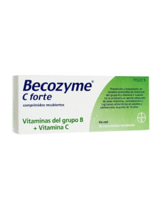 BECOZYME C FORTE 30 COMPRIMIDOS RECUBIERTOS