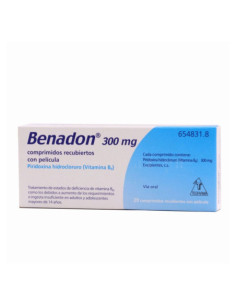 BENADON 300 MG 20 COMPRIMIDOS RECUBIERTOS