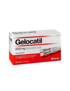 GELOCATIL 650 MG 12 SOBRES SOLUCION ORAL