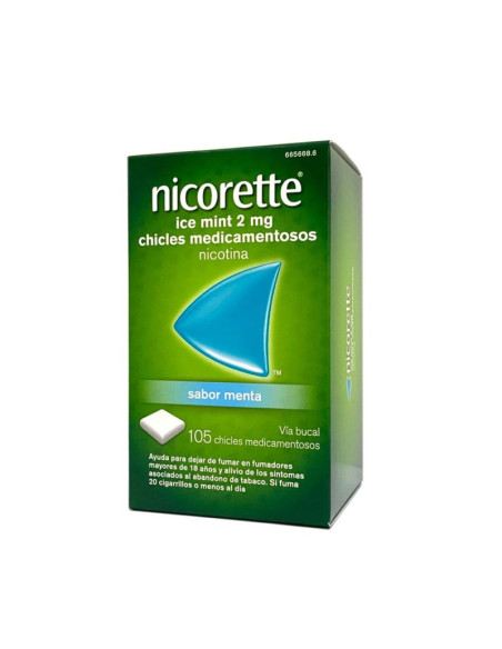 NICORETTE ICE MINT 2 MG 105 CHICLES MEDICAMENTOSOS