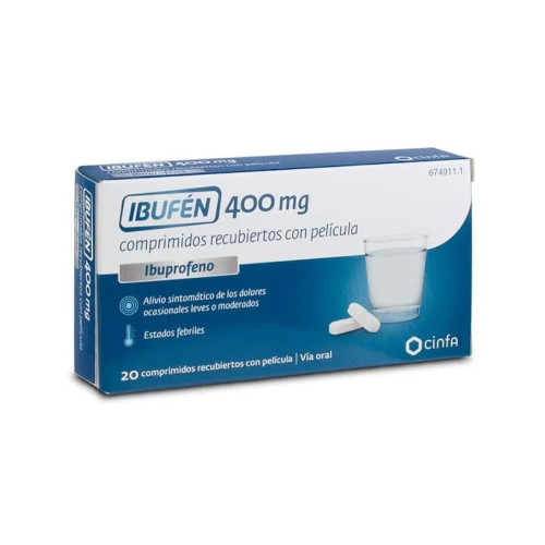 IBUFEN 400 MG 20 COMPRIMIDOS RECUBIERTOS