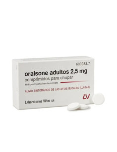 ORALSONE ADULTOS 2,5 MG 12 COMPRIMIDOS PARA CHUPAR