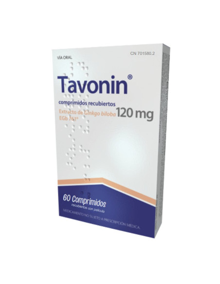 TAVONIN 120 MG 60 COMPRIMIDOS RECUBIERTOS
