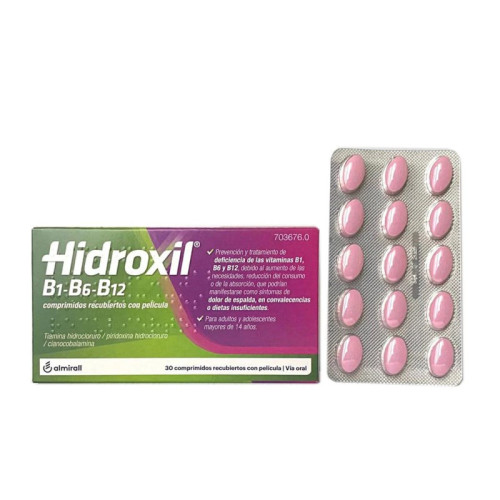 HIDROXIL B1-B6-B12 30 COMPRIMIDOS RECUBIERTOS