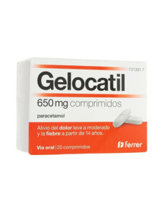 GELOCATIL 650 MG 20 COMPRIMIDOS