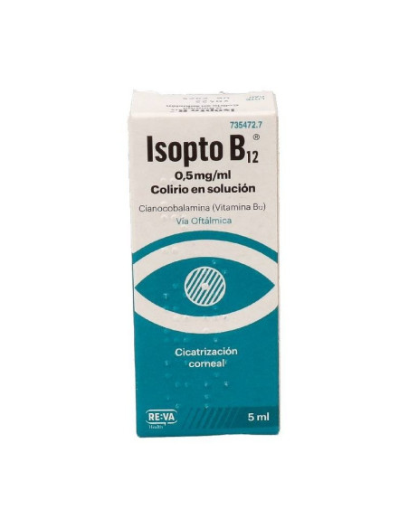 ISOPTO B12 0,5 MG/ML COLIRIO EN SOLUCION 1 FRASCO 5 ML