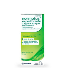 NORMOTUS EXPECTORANTE 2 MG/ML + 20 MG/ML SOLUCION ORAL 1 FRASCO 200 ML