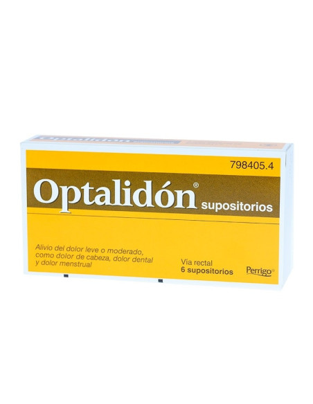 OPTALIDON 500 MG/75 MG 6 SUPOSITORIOS